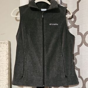 Columbia Charcoal Sleeveless Fleece Vest